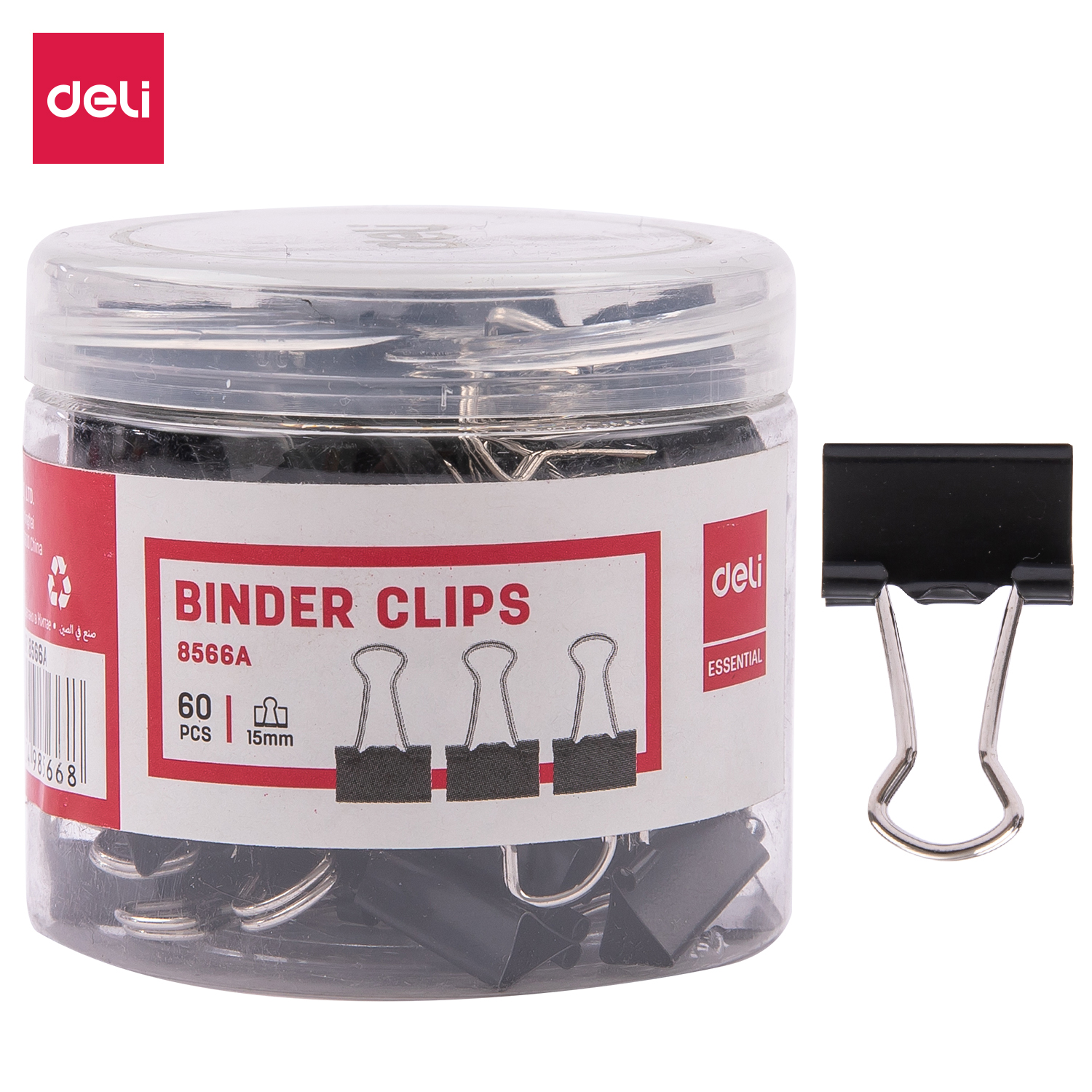 Deli-E8566A Effortless Binder Clip