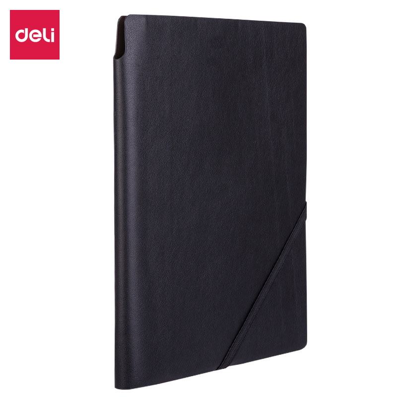 Deli-22214 Leather Cover Notebook