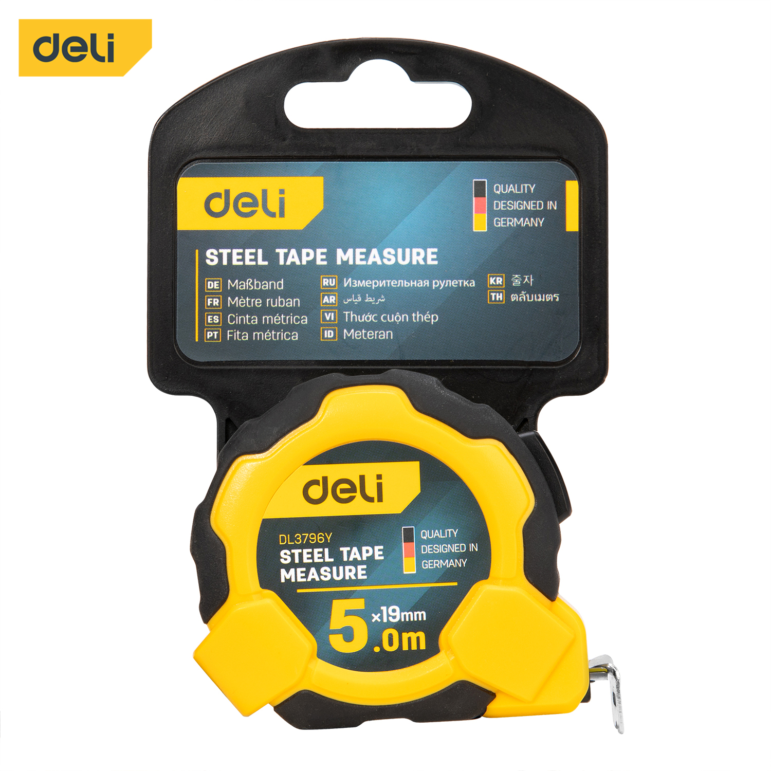 Deli-EDL3796Y Steel Measuring Tape