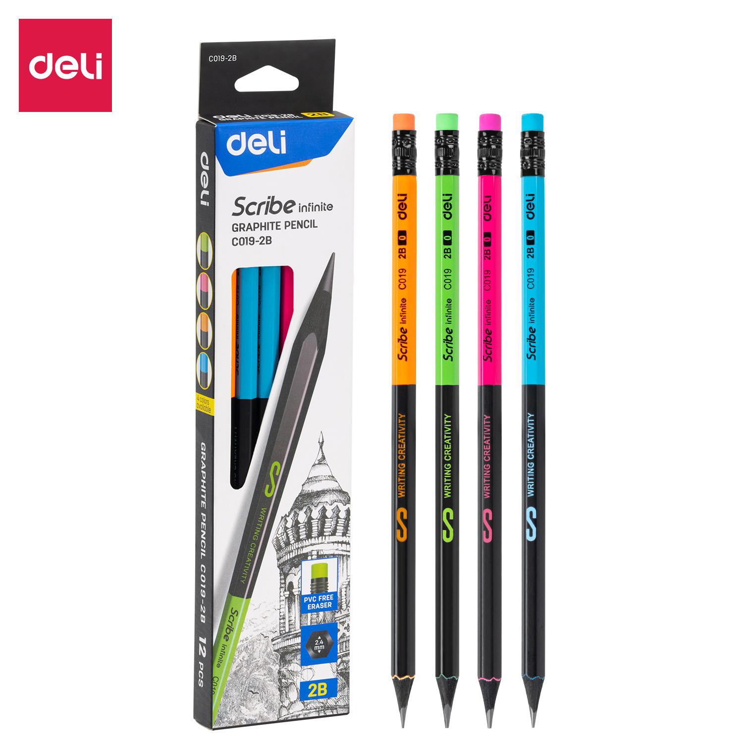 Deli-EC019-2B Graphite pencil