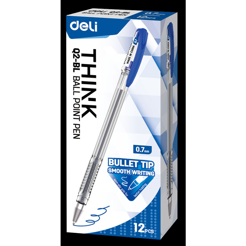 Deli-EQ2-BL Ball Point Pen