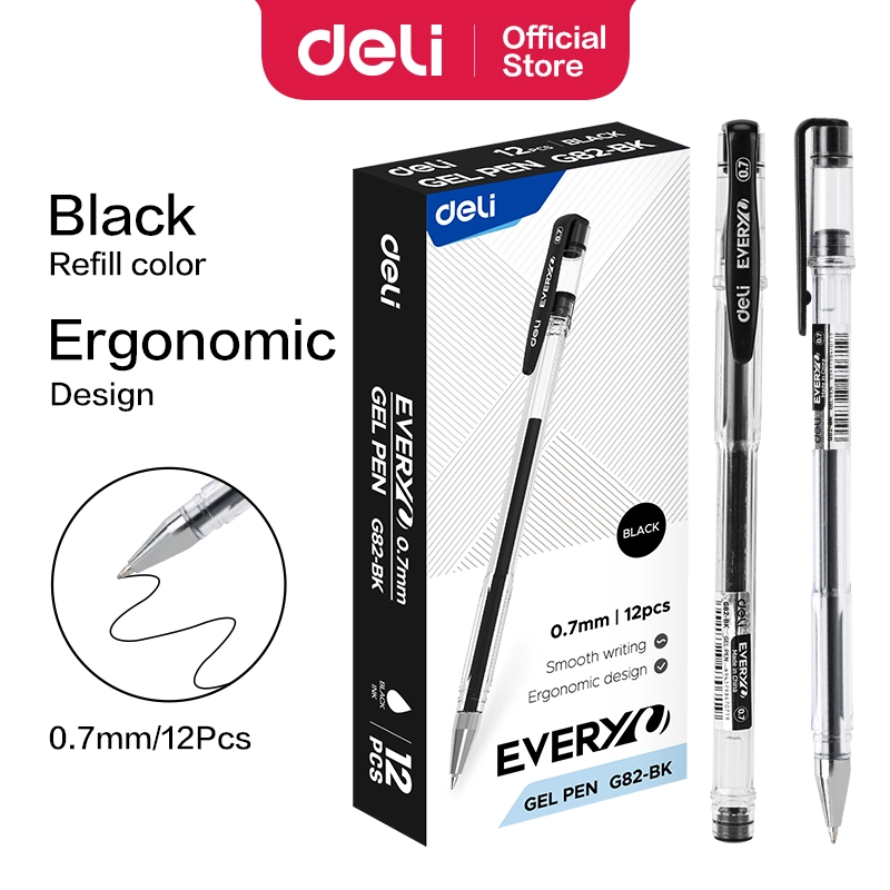 Deli-EG82-BK Gel Pen