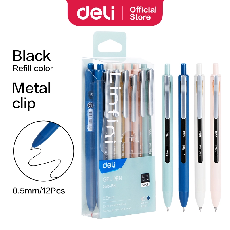 Deli-EG86-BK Gel Pen
