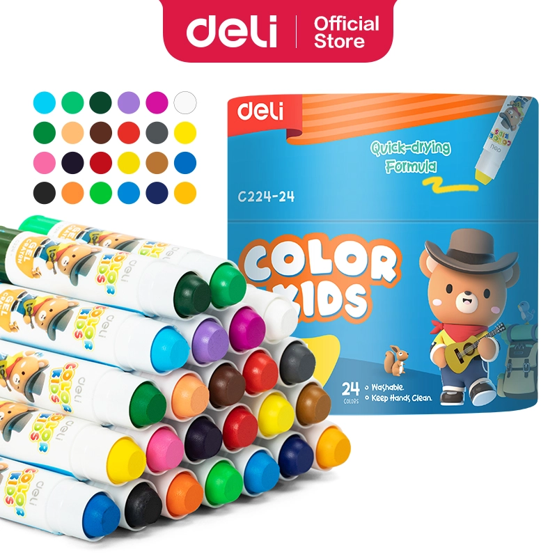 Deli-EC224-24 Gel Crayon