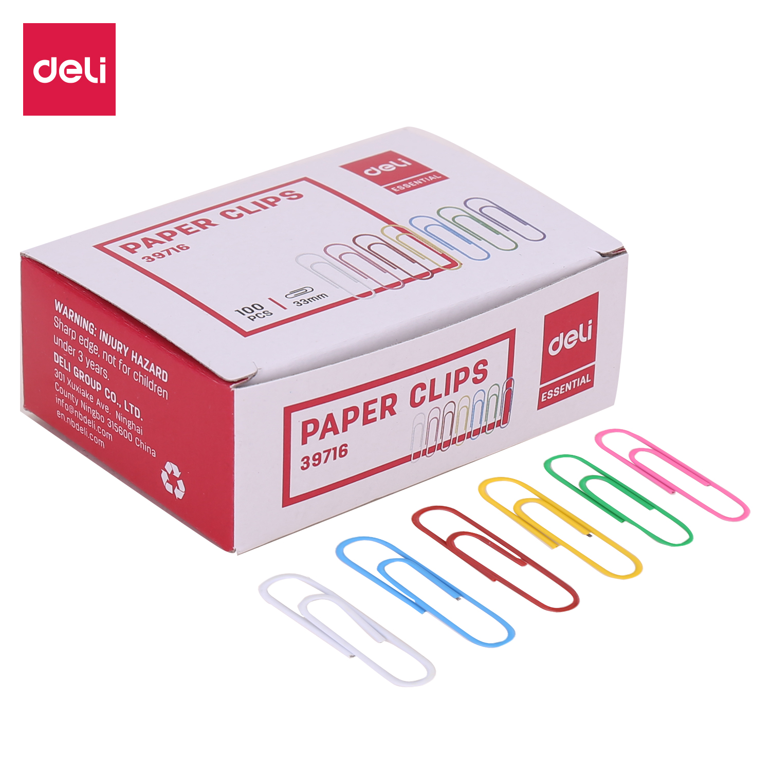 Deli-E39716 Paper Clips