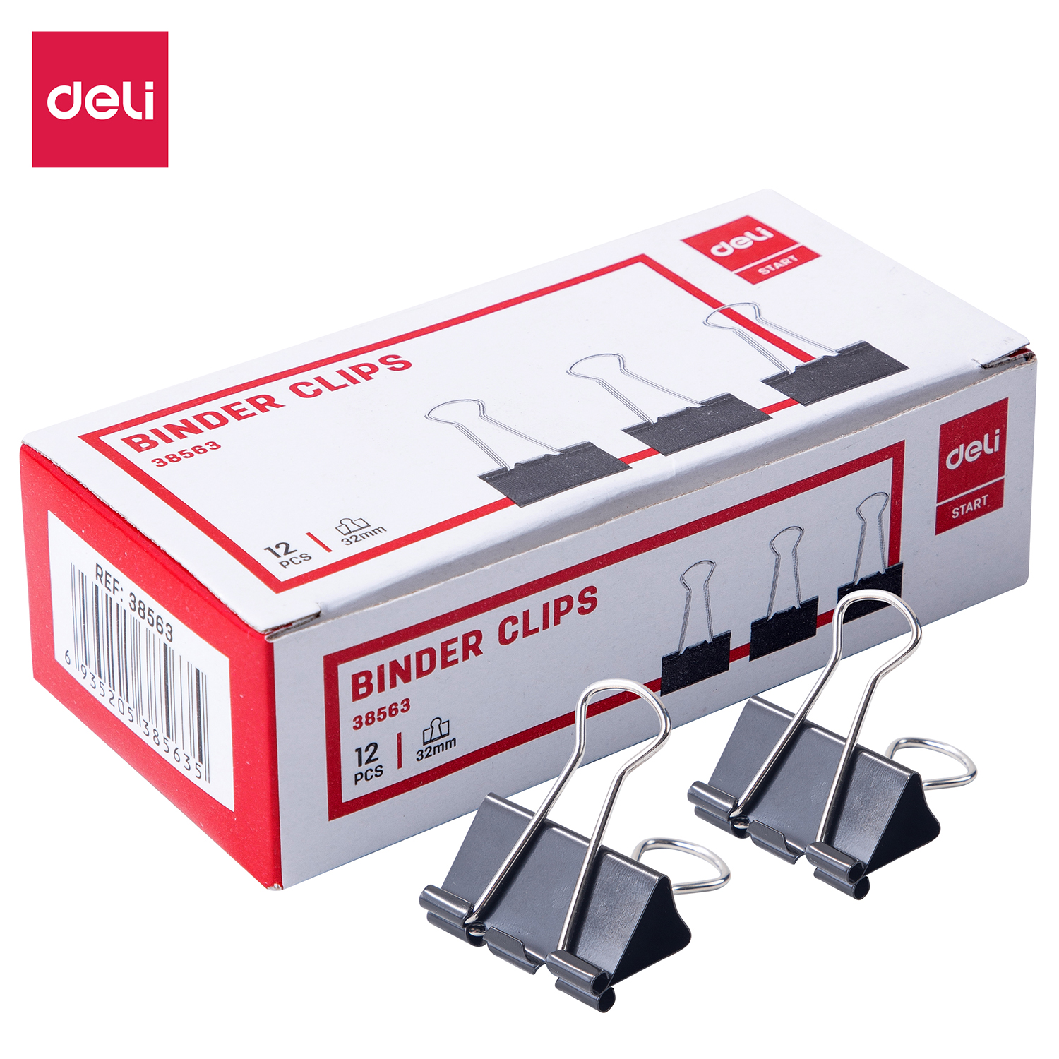 Deli-E38563 Effortless Binder Clip