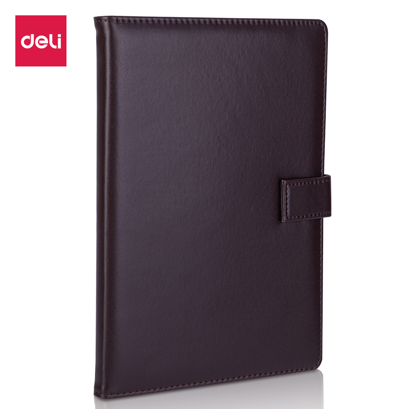 Deli-7941 Leather Cover Notebook