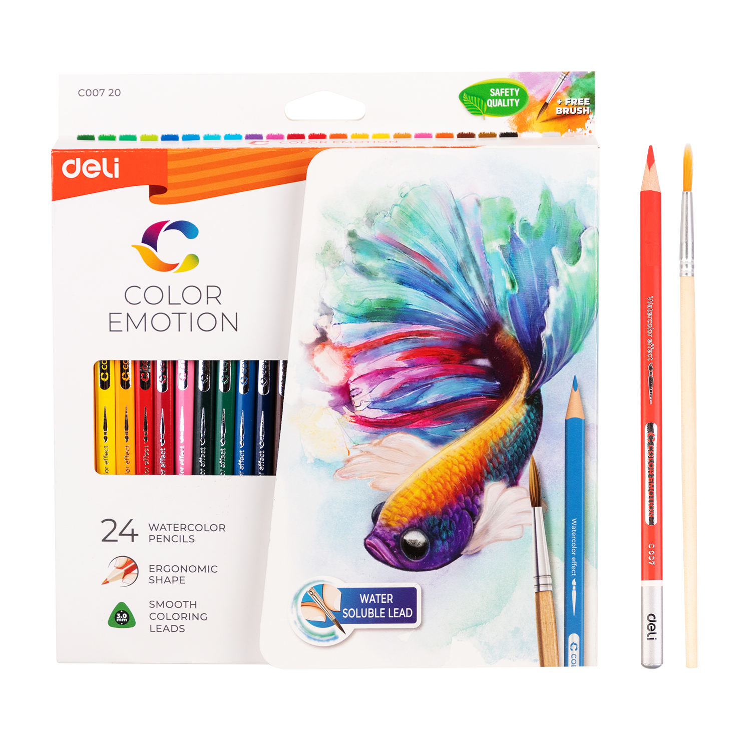 Deli-EC00720 Water Colored Pencil