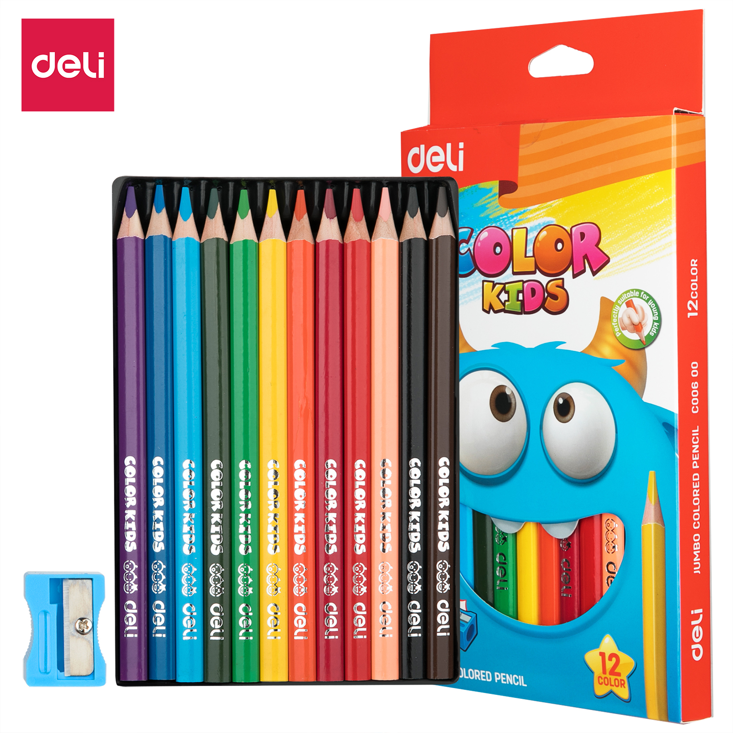 Deli-EC00600 Jumbo Colored Pencil