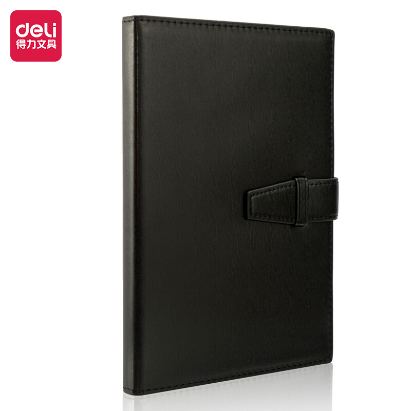 Deli-3335 Leather Cover Notebook