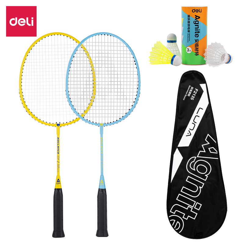 Deli-F2135Agnite Badminton Racket and Ball Set