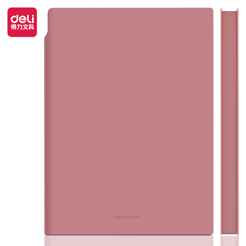 Deli-22290 Leather Cover Notebook