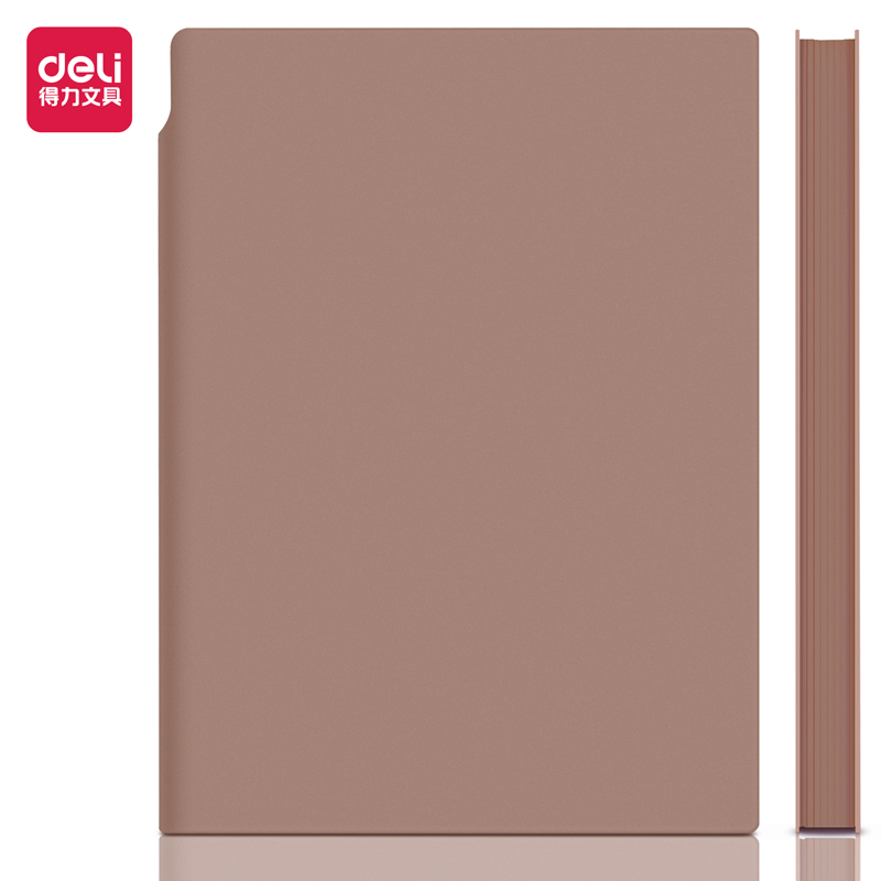 Deli-22290 Leather Cover Notebook