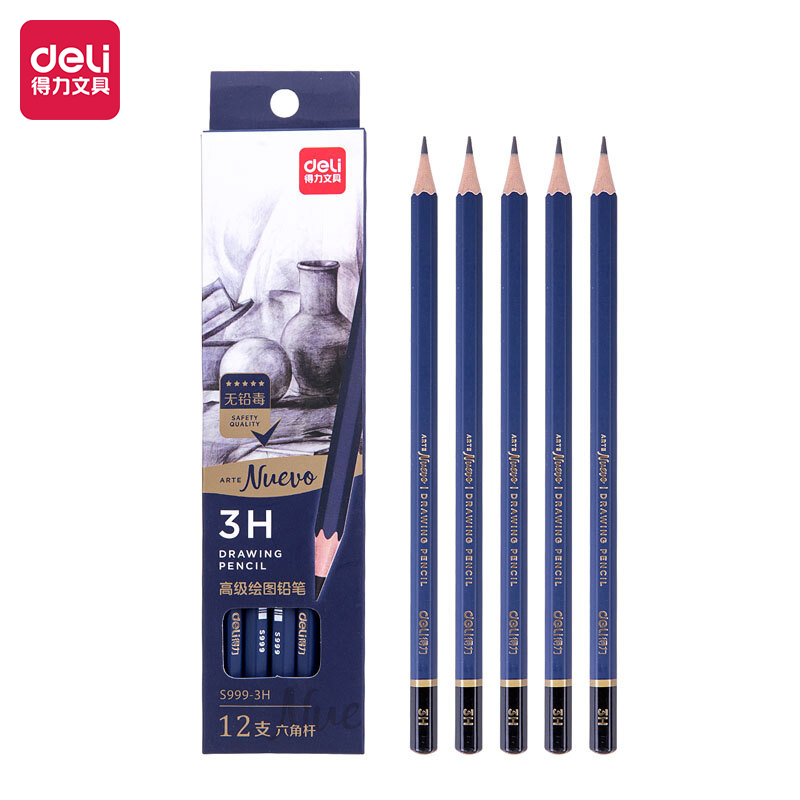 Deli-S999-3H Sketching Pencil