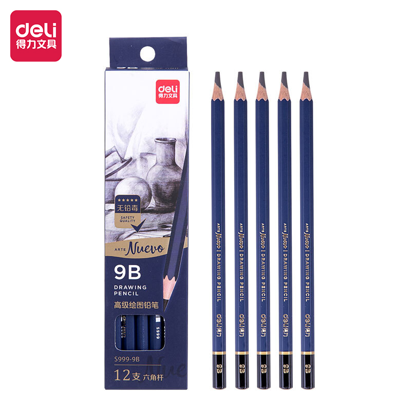 Deli-S999-9B Sketching Pencil