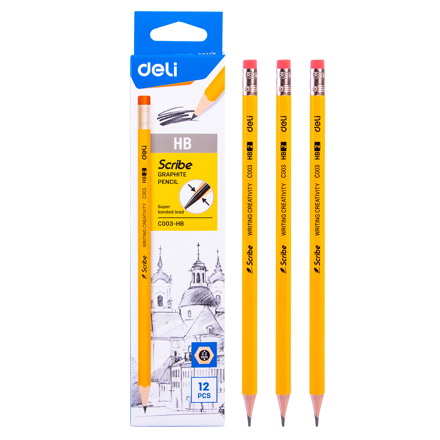 Deli-EC003-HB Graphite Pencil