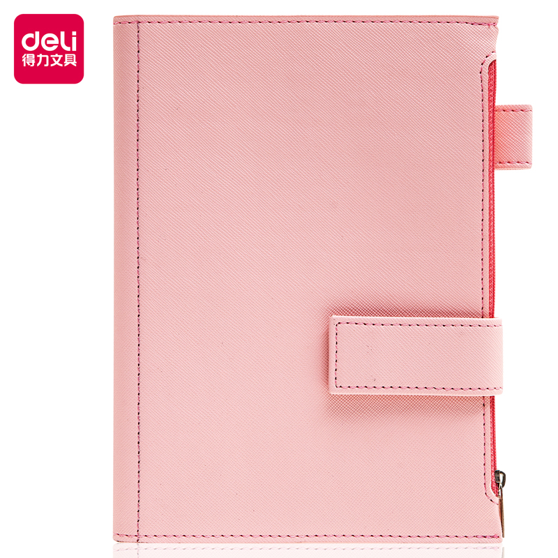 Deli-22220 Leather Cover Notebook