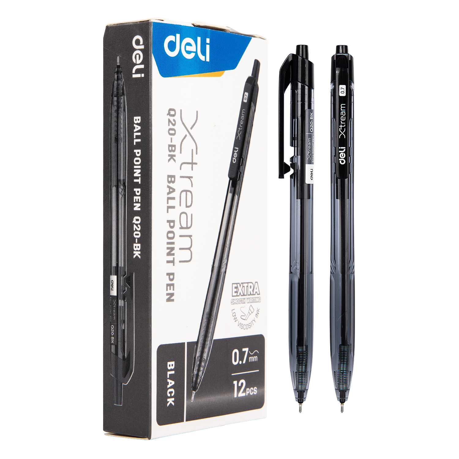 Deli-EQ20-BK Ball Point Pen