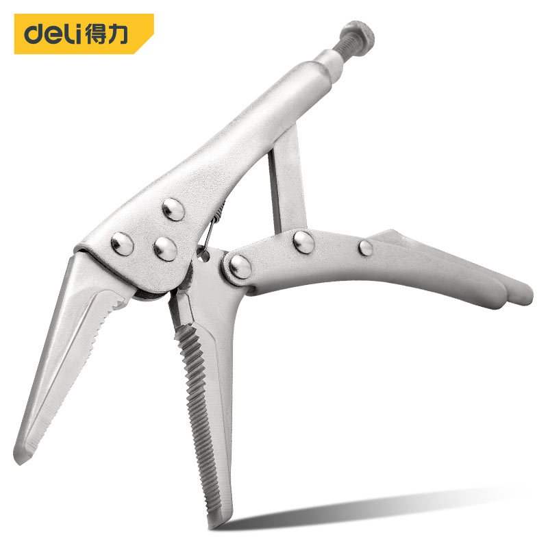 Deli-DL20015B Long Nose Locking Pliers