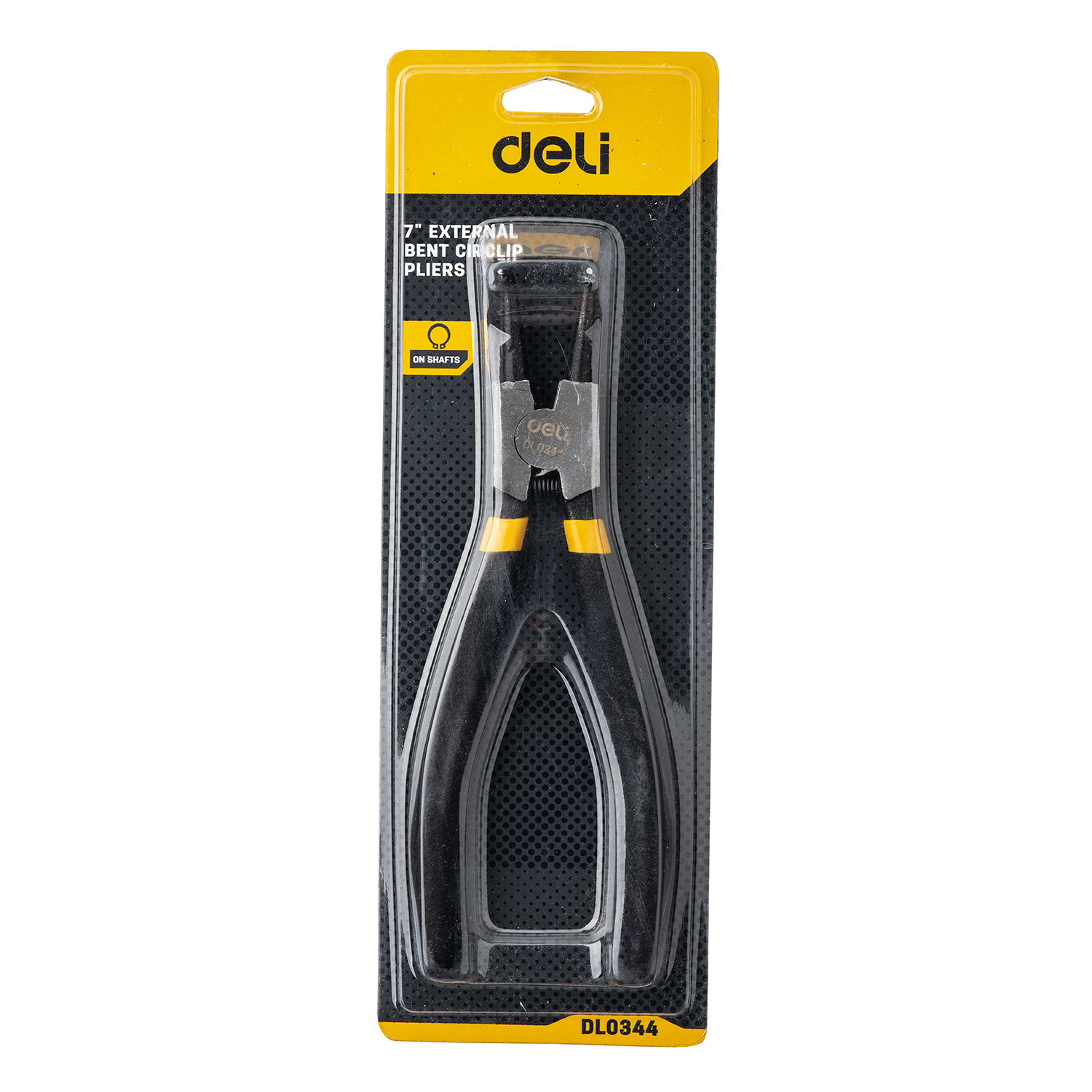 Deli-EDL0344 Bent  Exterior Circlip Pliers