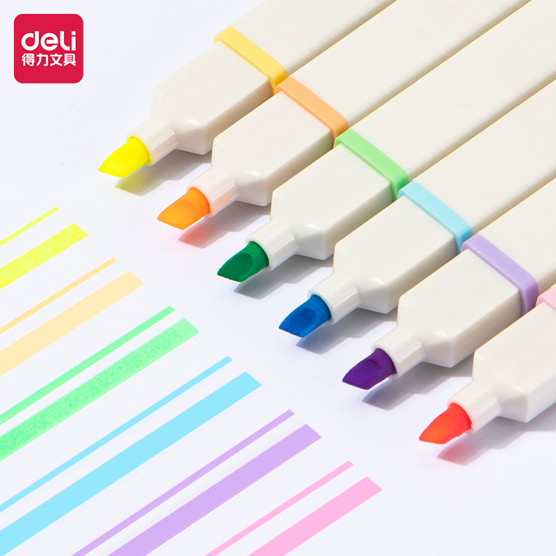 Deli-Highlighter Pen 4 Color Set-37232 – Dubai library distributors
