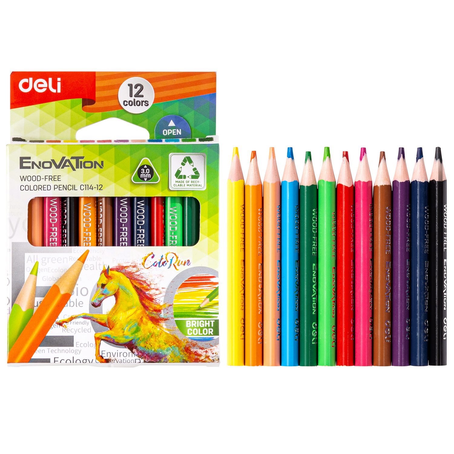Deli-EC114-12 Colored Pencil