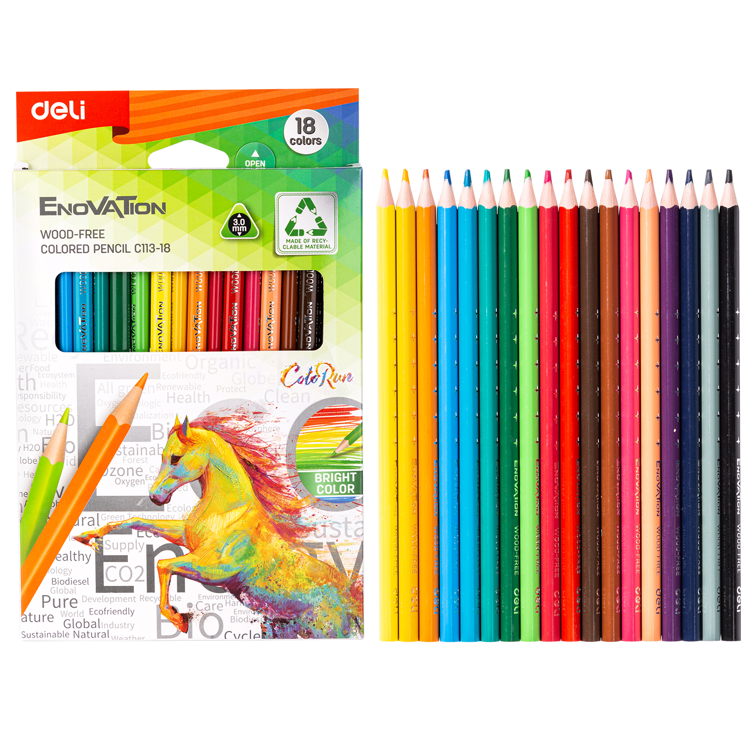 Deli-EC113-18 Colored Pencil