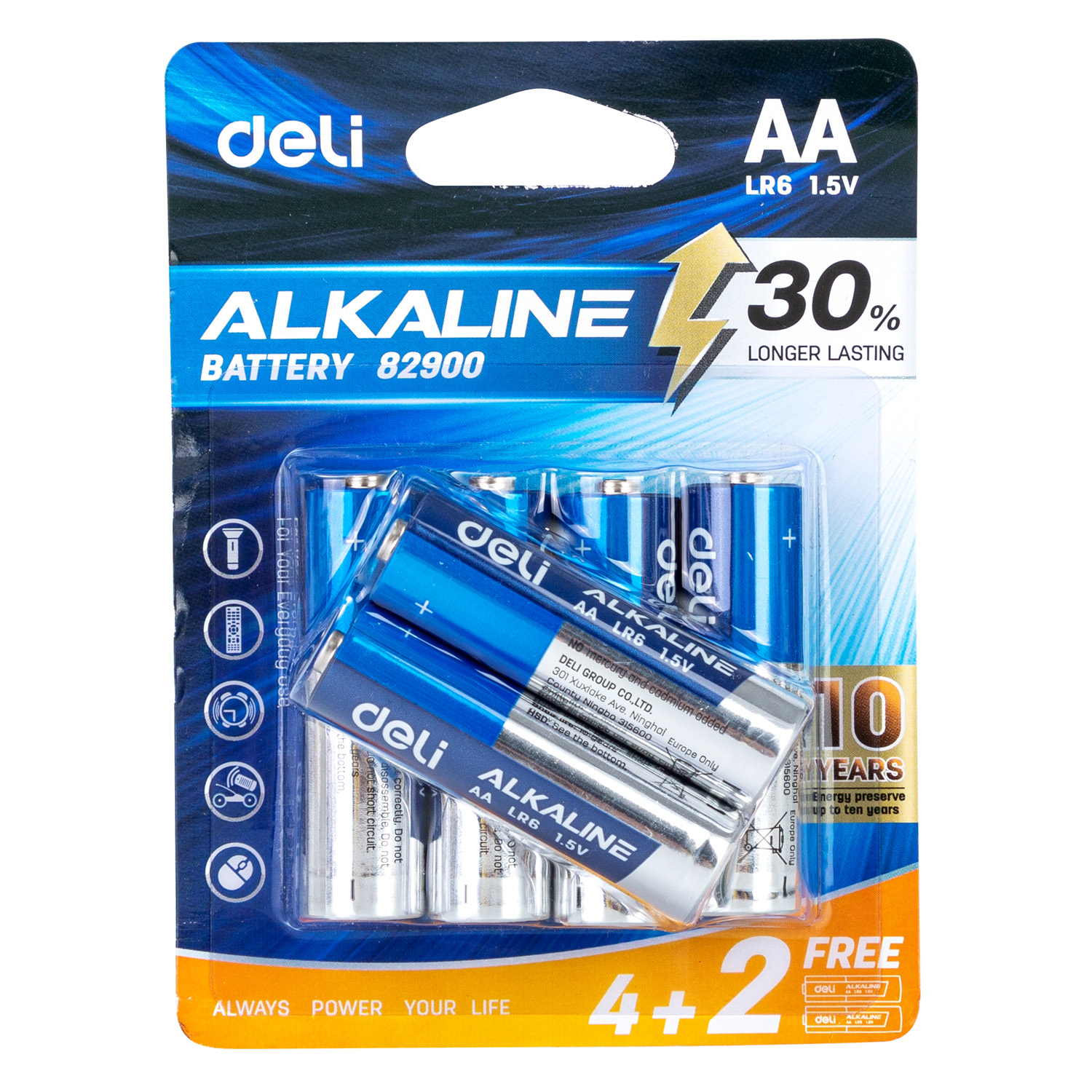 Deli-E82900 Alkaline Battery