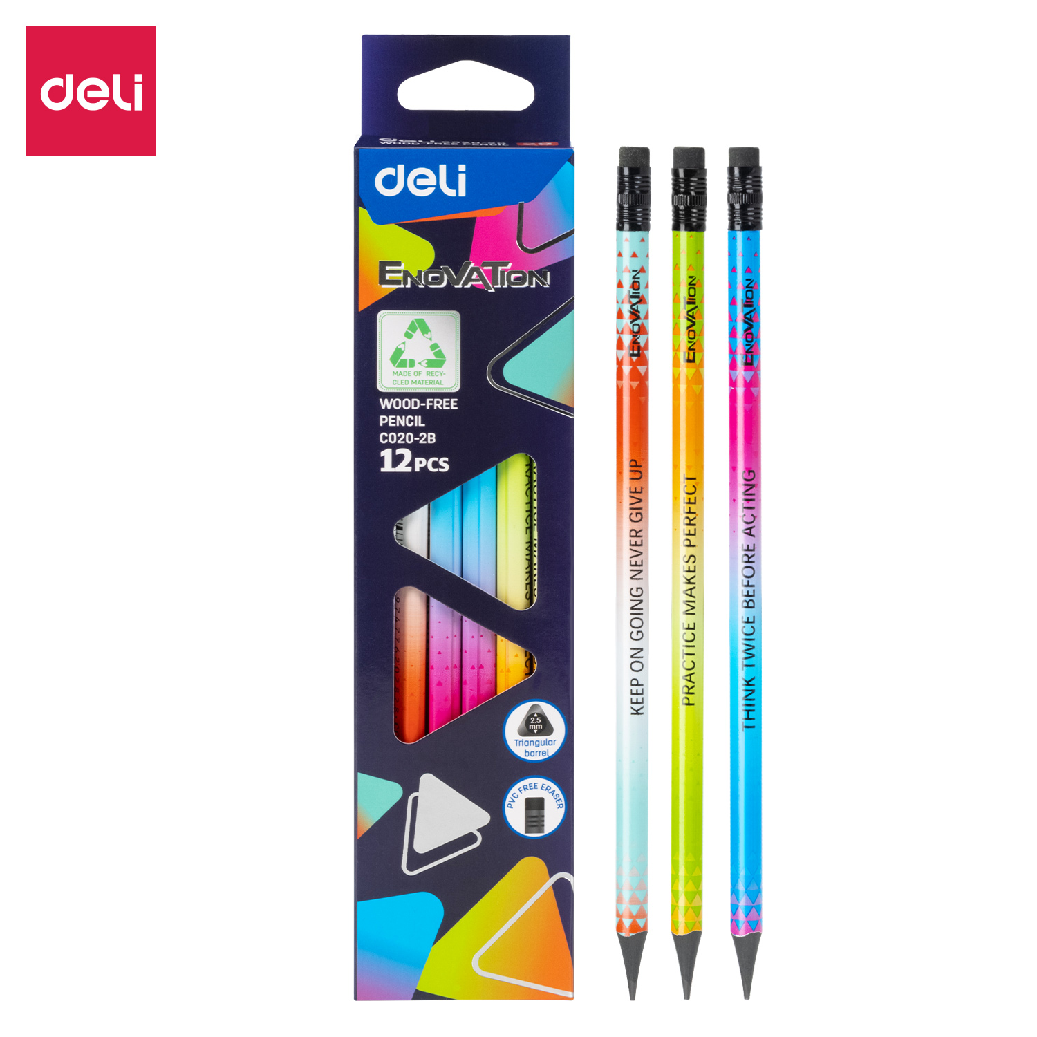 Deli-EC020-2B Wood Free Pencil