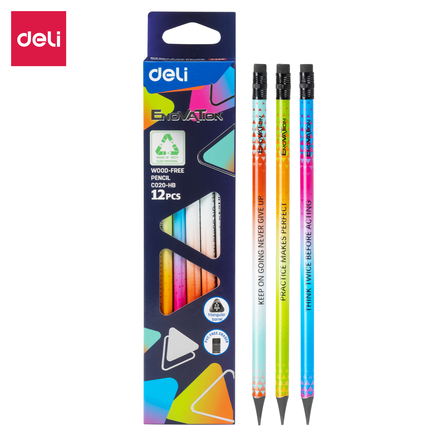 Deli-EC020-HB Wood Free Pencil