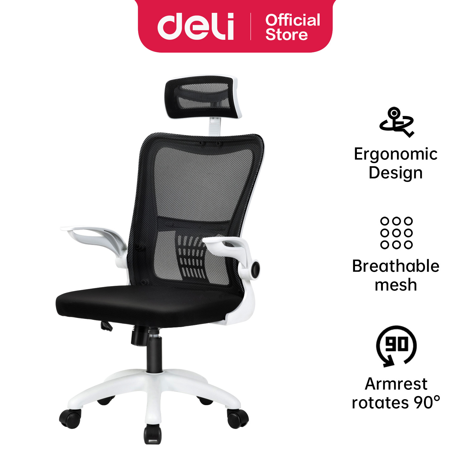 Deli-E4926 Office Chair with headrest