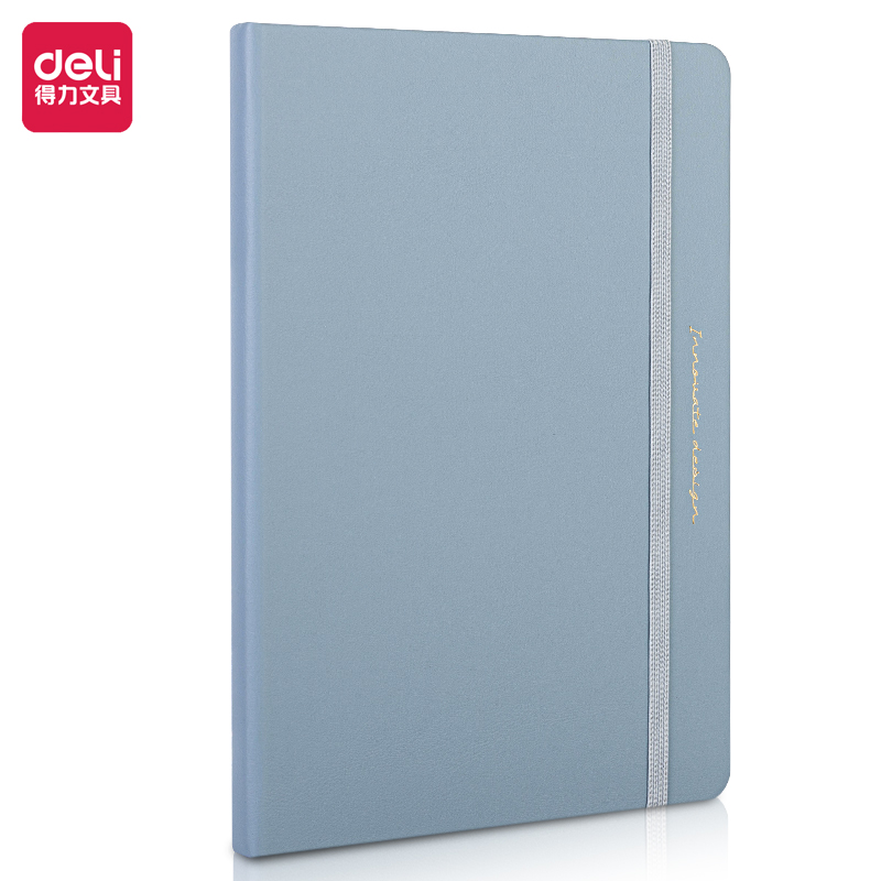 Deli-22295 Leather Cover Notebook