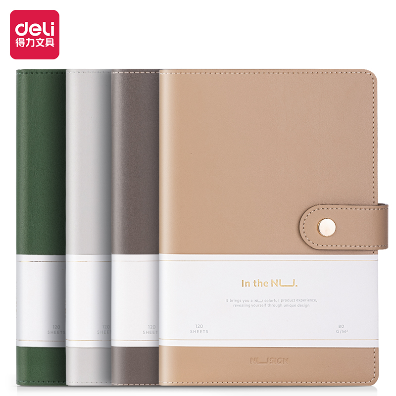 Deli-NS299 Leather Cover Notebook