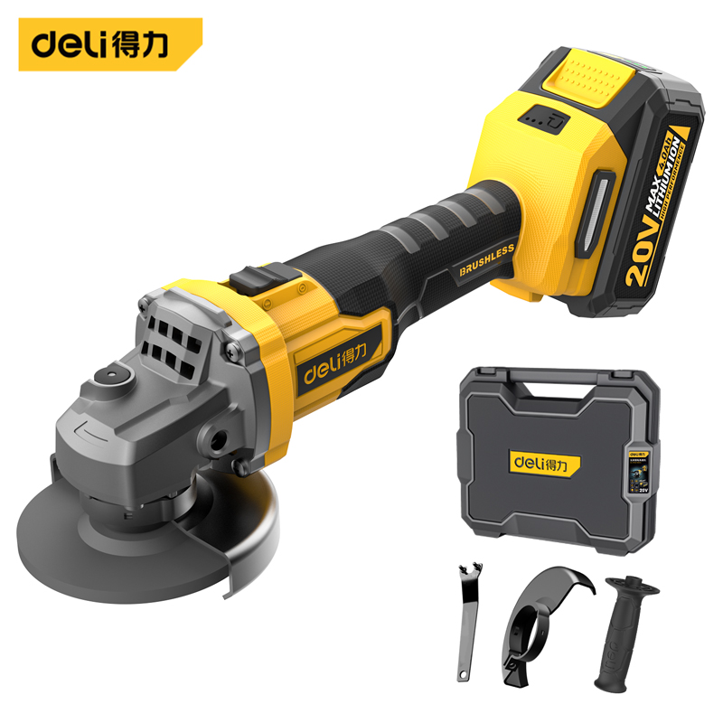 Deli-DL-JM20-W1D4 Brushless Lithium-Ion Angle Grinder