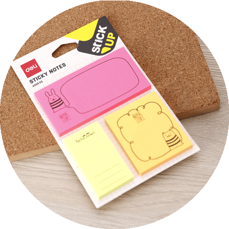 Post it DELI Stick UP A023 Sticky Notes Néon 76 x 76mm 100 Feuilles Multi  couleurs ALL WHAT OFFICE NEEDS