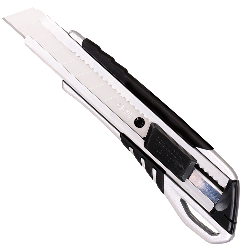 Deli Zinc Alloy Retractable Box Cutter Premium taglierino