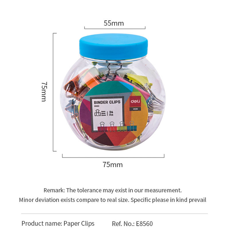 deli e8560effortless binder clip 5