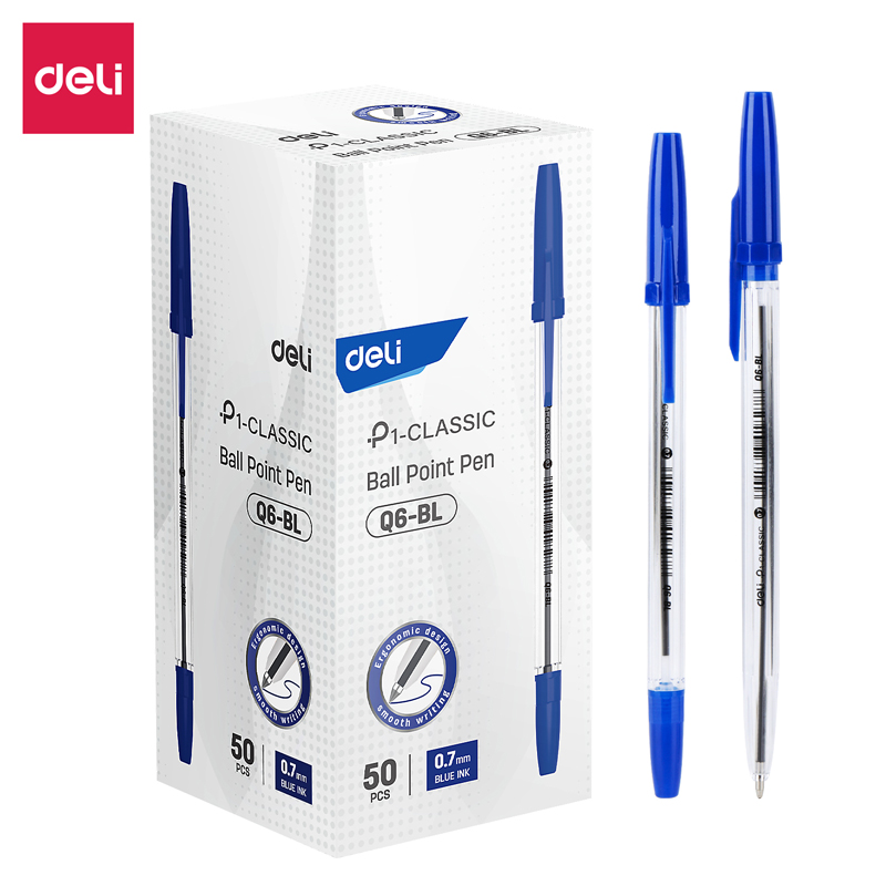 Deli-EQ6-BL Ball Point Pen