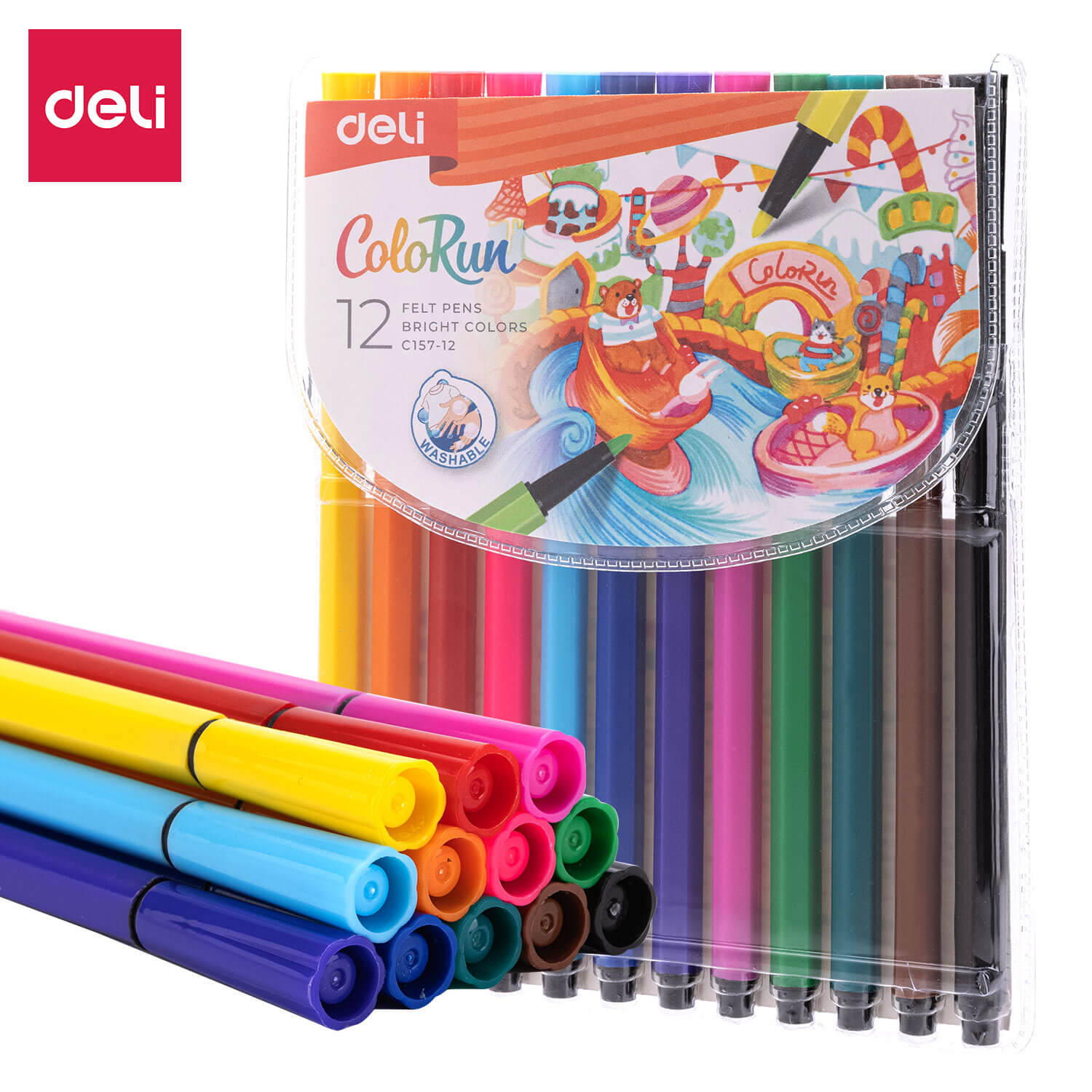 Deli-EC157-12 Felt Pen