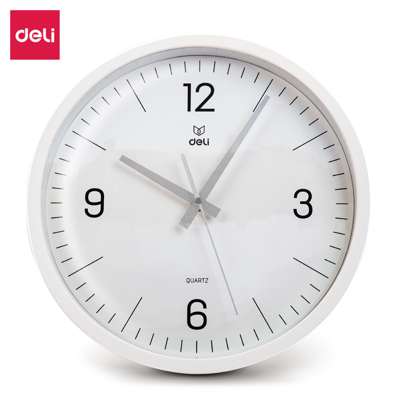 Deli-9005S-WH Wall Clock