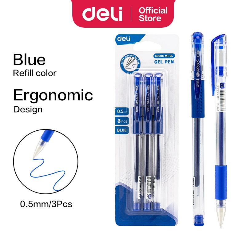 Deli-E6600S-MT-BL Gel Pen