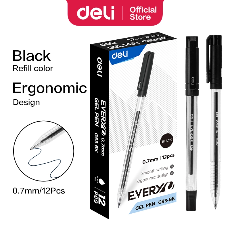 deli eg83 bk gel pen1