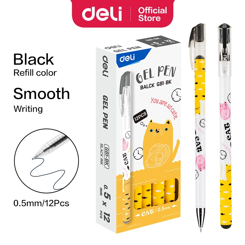 deli eg81 bk gel pen1