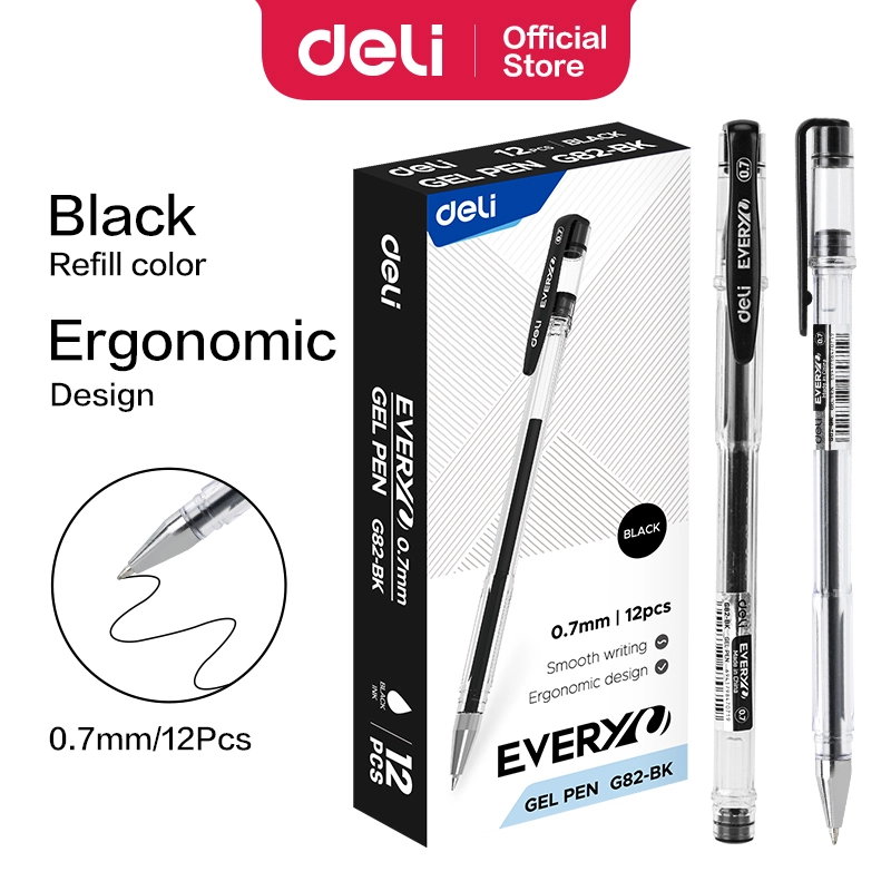 deli eg82 bk gel pen1