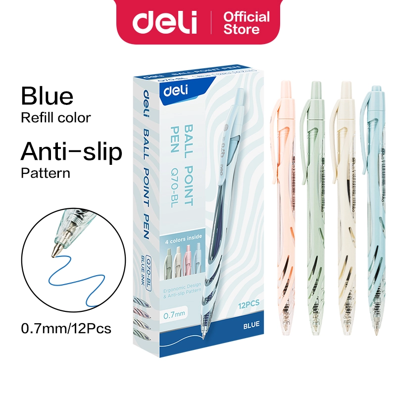 Deli-EQ70-BL Ball Point Pen