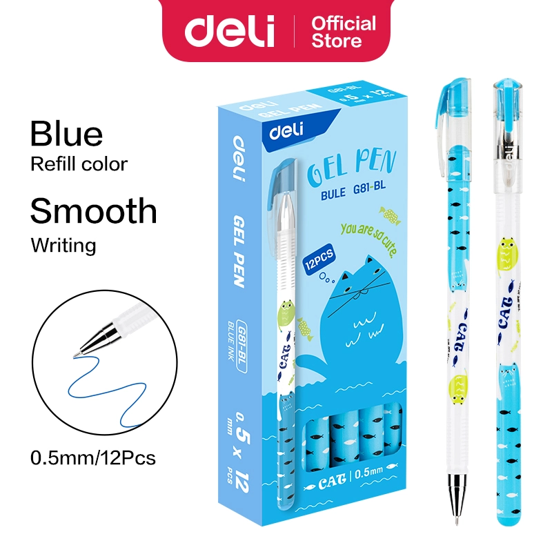 Deli-EG81-BL Gel Pen