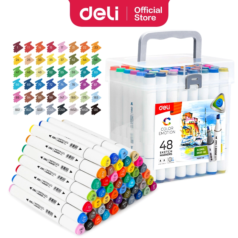 Deli Double Head Art Pens,Fineliner Pens,Technical Drawing Pen,Fine Po –  AOOKMIYA