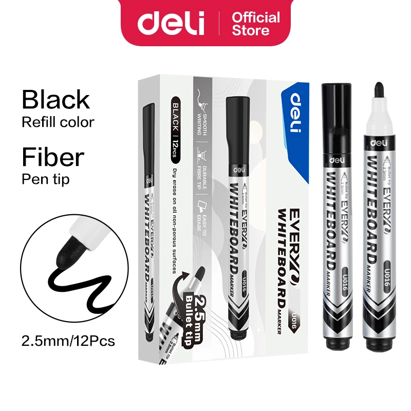 Deli-EU016-BK Whiteboard Marker