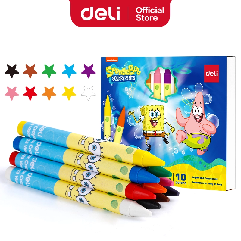 Deli-EC219-10 Wax Crayon
