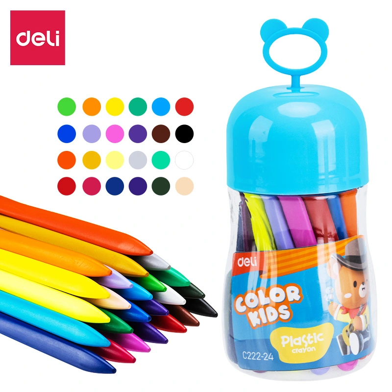 deli ec222 24 plastic crayon1